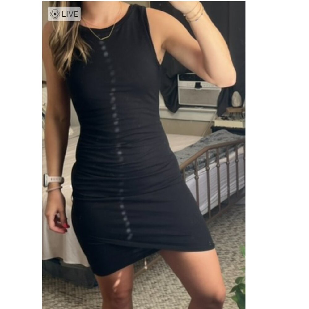 Leith - Little black dress, asymmetrical hem